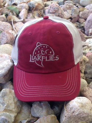 Liarflies: Maroon Big Fish Trucker Hat